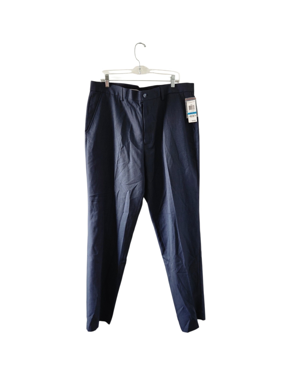 New Greg Norman by Tasso Elba Men's Blue Dress Pants 36x32 Navy Heather